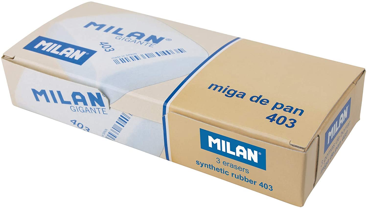 MILAN Caja 3 gomas miga de pan gigantes 403