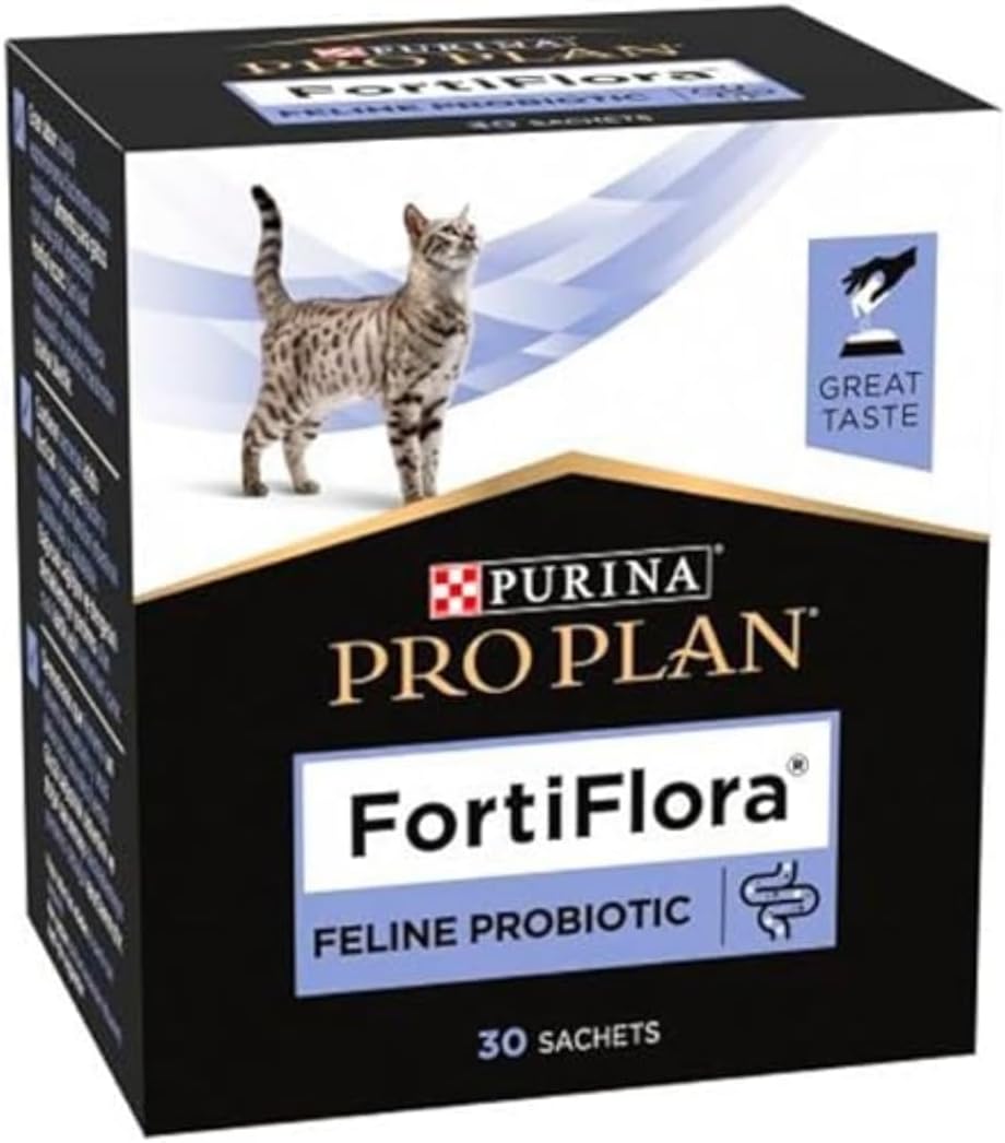 Purina Pro Plan – Suplemento alimenticio probiótico para gatos Purina Pro Plan FortiFlora 30 sobres.