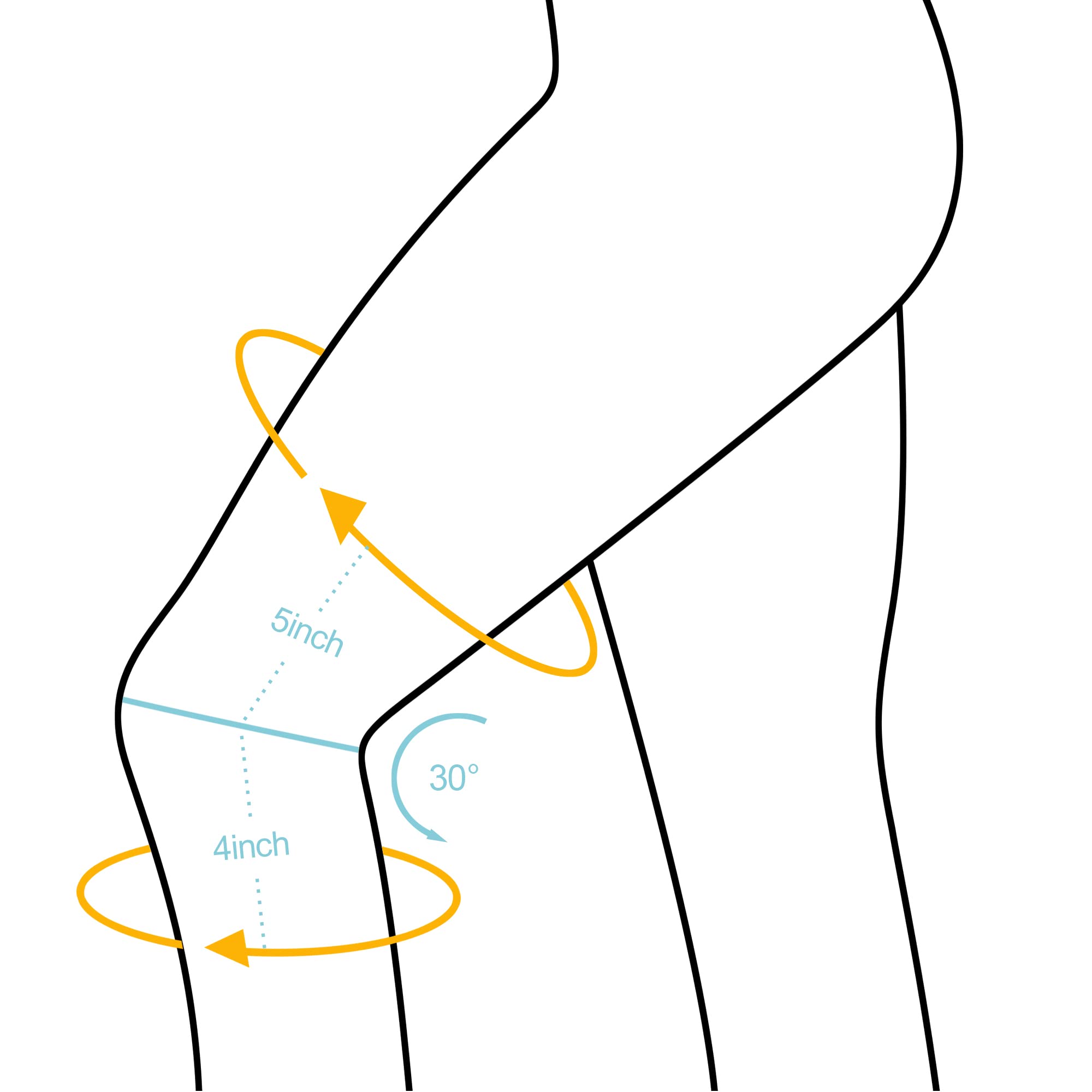 Rodillera con gel de rótula, estabilizadores laterales, rodillera para dolor de rodilla para mujeres y hombres, rodillera de punto 3D, soporte de rodilla para levantamiento de pesas, baloncesto, entrenamientos, senderismo y fútbol, azul, mediano, 1 paquet 7