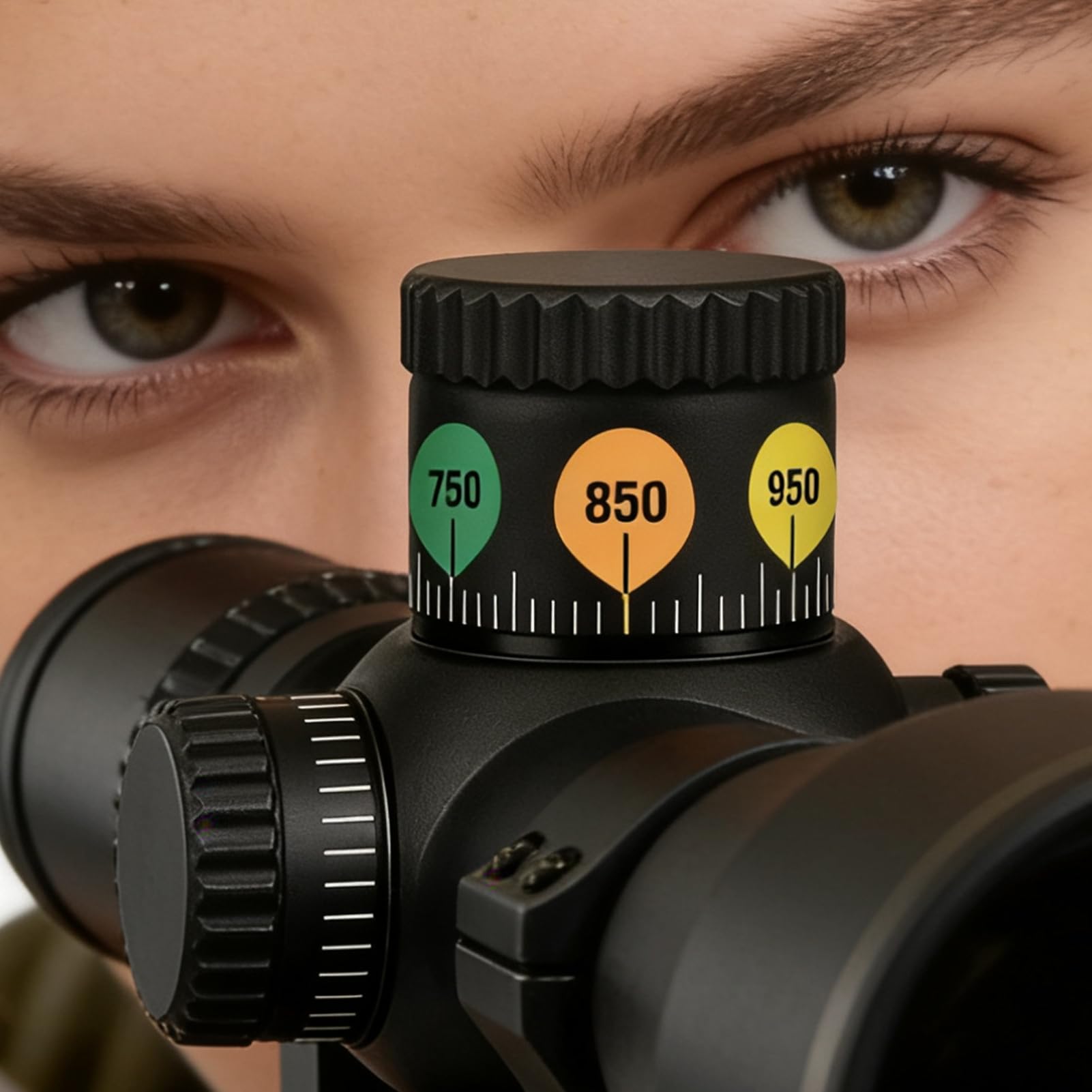 Pegatinas para torreta de visor, 10 hojas de objetivos para tiro de larga distancia – Hojas de pegatinas para la torre del visor de alta adherencia, para deportes juegos al aire libre seguridad