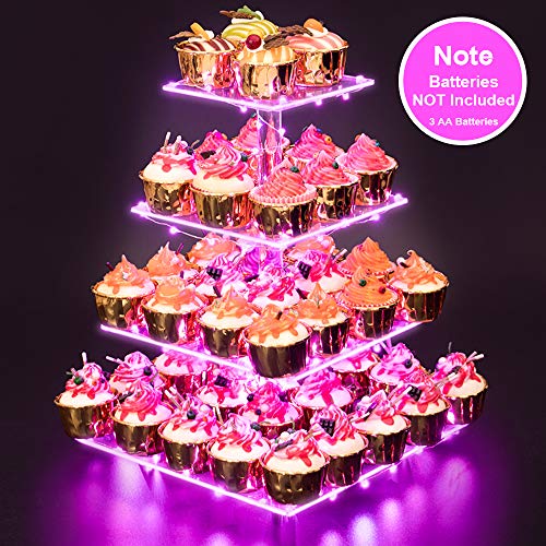 Cupcake Stand – Premium Cupcake Holder – Acrylic Cupcake Tower Display – Cady
