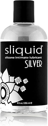 Sliquid - Lubricante íntimo de silicona Naturals Silver, 12, 1