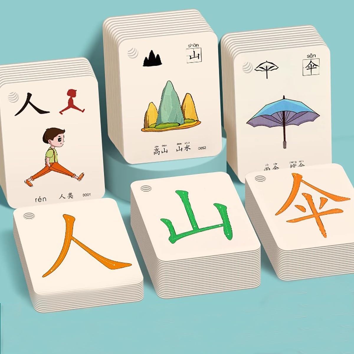 Chinese Flashcards for Beginners Mandarin Flashcards funny drawing cards Learning Chinese Characters with Picture(751-1000 words)