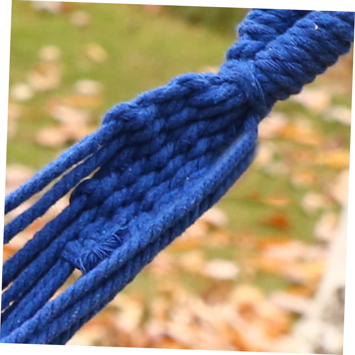 Hamaca Colgante de Lona Azul para Exteriores, 1 Pieza