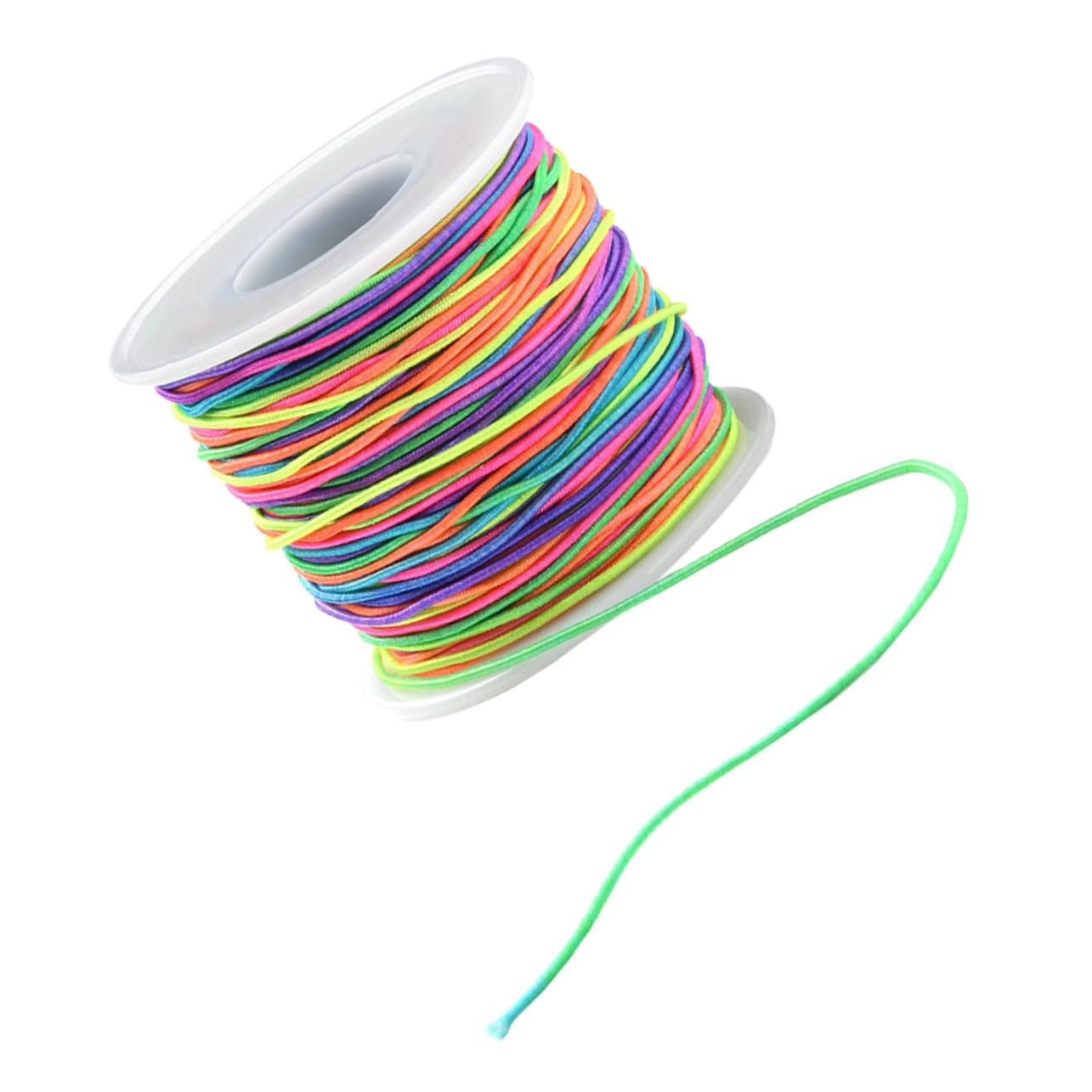 jojofuny 5 Rollen Gewinde Schnüre Elastische Schnur Schmuck Kabel Armbänder Bastelschnur Makramee-Schnur Herstellung Dehnbar Fälschung Strecken Perlenschnur Polyester