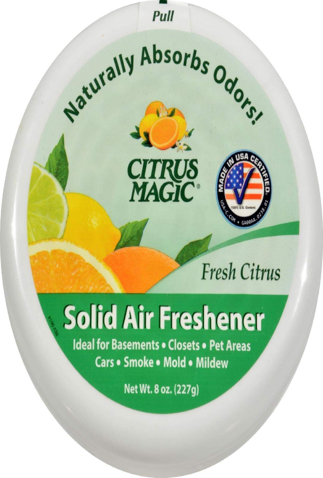 Citrus Magic Citrus Magic Solid Odor Absorber-Citrus Shelf Tray with Solid Citrus Footed