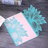 Ireav Flower Border Edges Metal Cutting Dies Wedding Invitation Greeting Card Embossing Stencil DIY Paper Card Making Die-cuts Tool for Scrapbooking Photo Album Gift Decorative (7.16 x 3.62 inch)