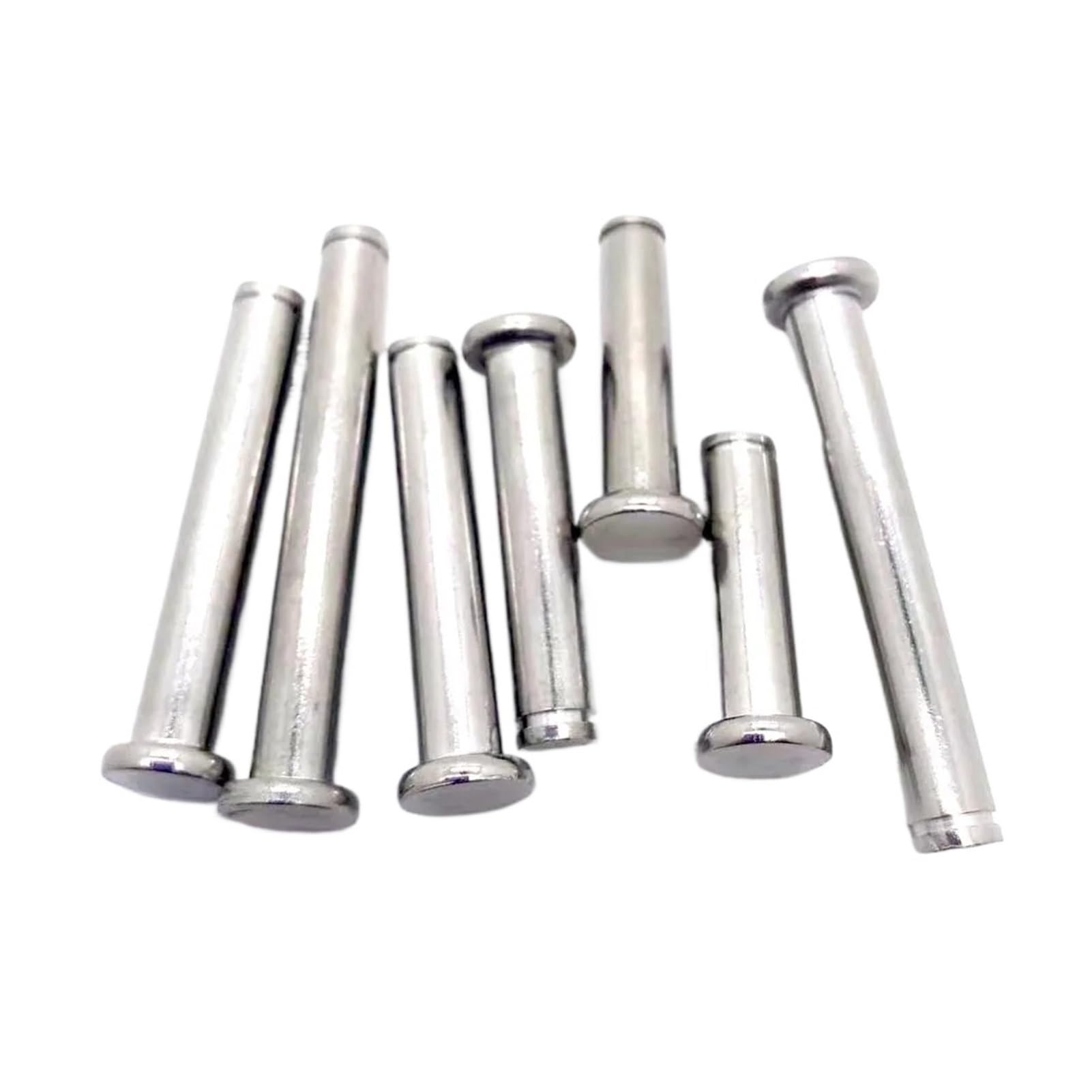 Single Hole Clevis Pins, 304 Stainless Steel M3-M12 Dowel Pins with Circlip Lengths 12-100mm(80mm,5pcs M4)