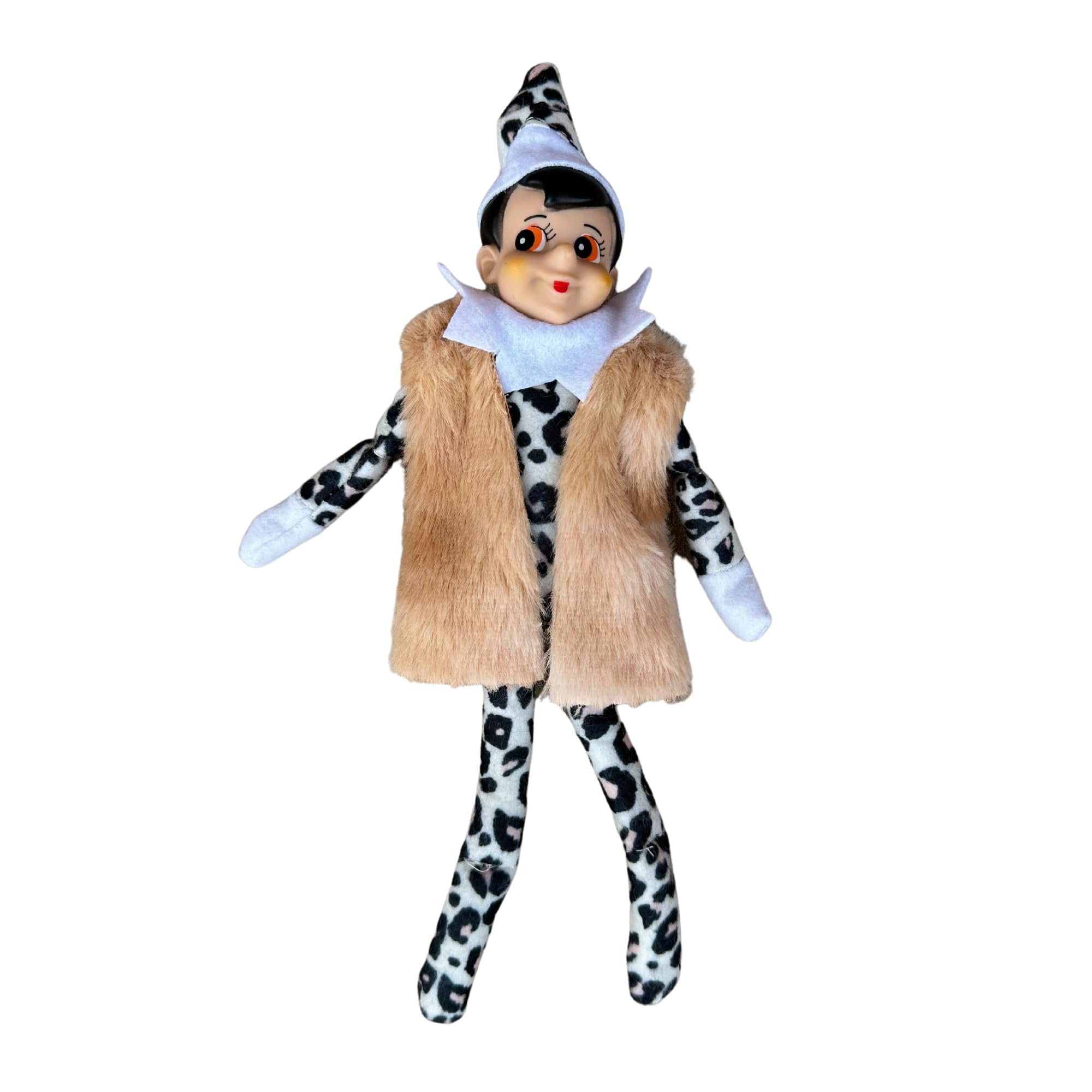 amazon-com-lashicorn-leopard-elf-christmas-decoration-boutique-sits-on-ledge-for-holiday-11-x-3-x-1-5-tradition-cheetah-print-elf-game-home-kitchen