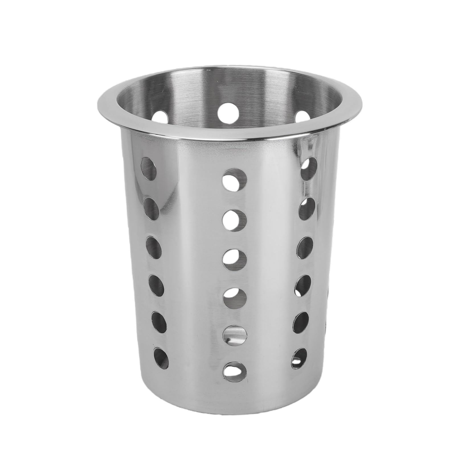Karlak Utensilienhalter aus Edelstahl mit 6 Fächern und Perforiertem Design für Effizientes Trocknen in der Küche und Im Restaurant