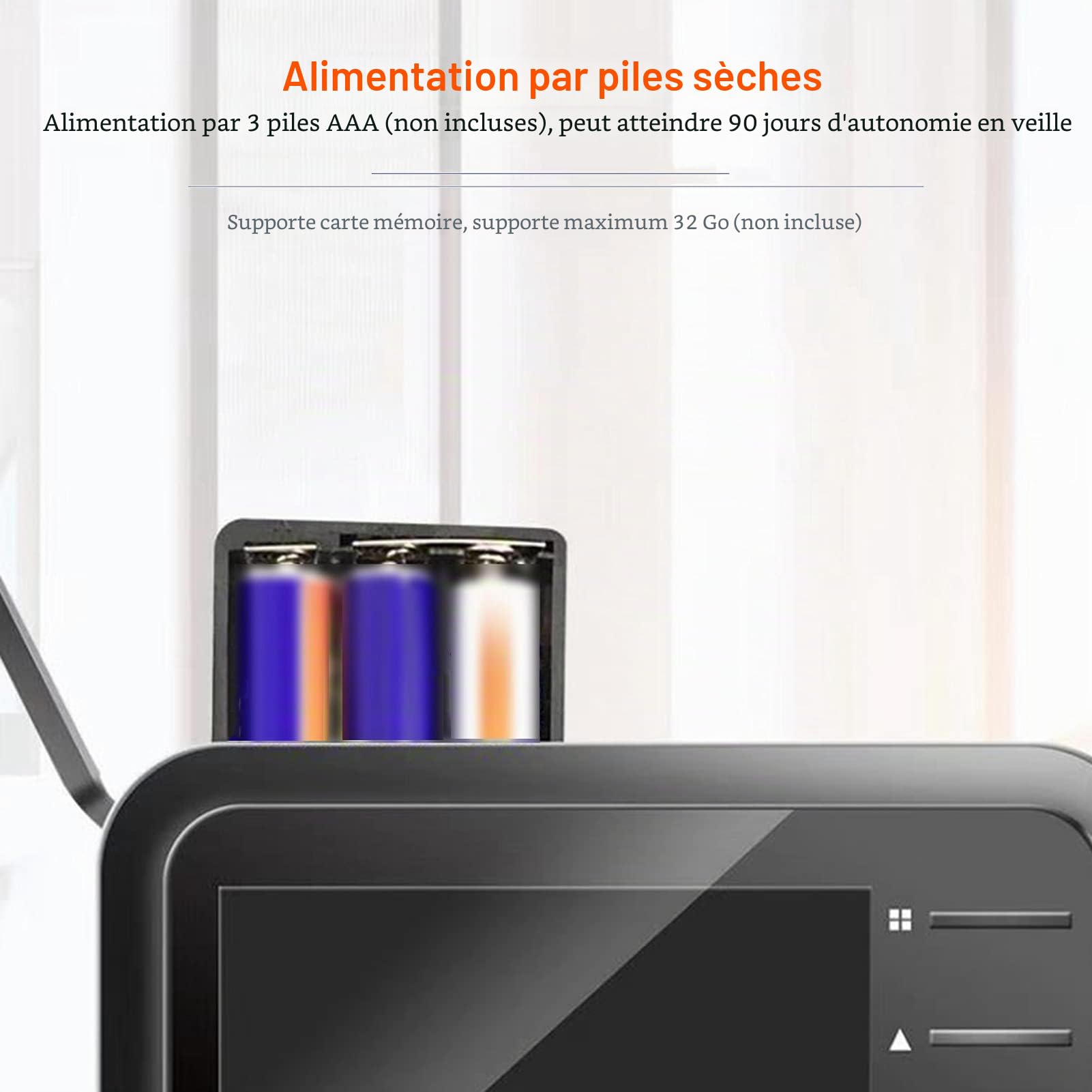 Dioche Sonnette Vidéo Numérique sans Fil, Caméra Judas avec Moniteur LCD 2,4 Pouces, Caméra œil de Chat de Surveillance électronique, Objectif HD Grand Angle 90 °, Vision Nocturne IR