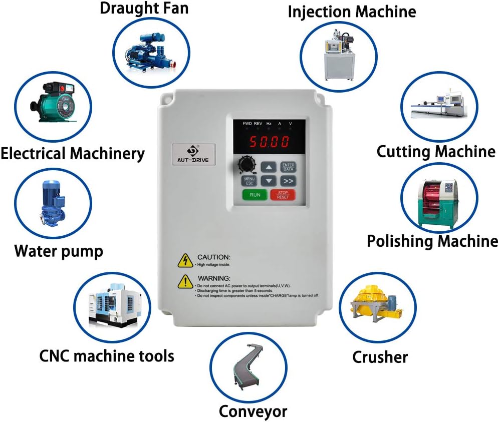 Best Cyber Monday ๐ฅ Upgrade Variable Frequency Drive VFD AC 220V 2.2KW 3HP Inverter Frequency Converter for Spindle Motor Speed Control (Single Phase Variable) Buy 2 get 3 Upgrade Variable Frequency Drive VFD AC 220V 2.2KW 3HP Inverter Frequency Converter for Spindle Motor Speed Control (Single Phase Variable)