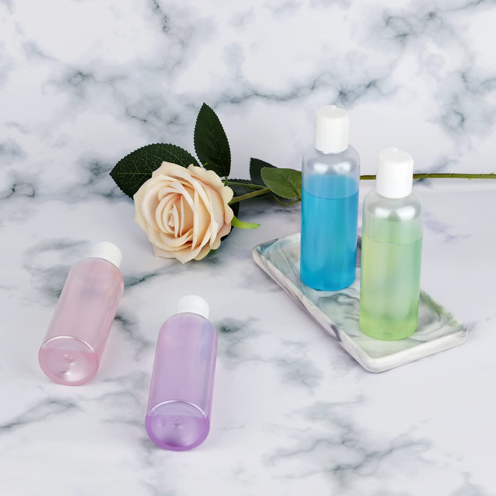 Produktbild von Feiner Sprühflasche, 100 Ml, Leer, Nachfüllbar, Reisebehälter, Kunststoff, Haarsprühflasche Für Parfüm, Hautpflege, Make-up, Lotion (4 Farben