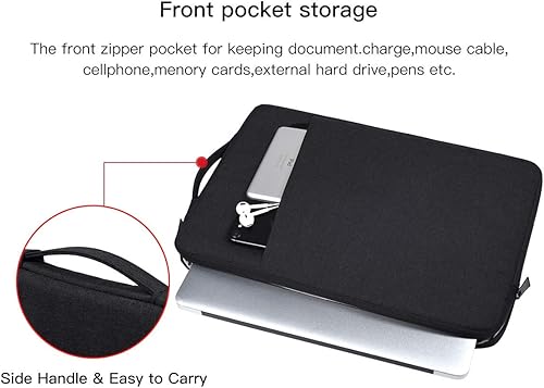 Miniatura 3 de Bolsa para laptop de 15.6 pulgadas para HP ENVY X360Pavilion 15.6ProBookOMEN 15, Lenovo IdeaPad 15.6, Acer AspireChromebook 15, Dell Inspiron 15,