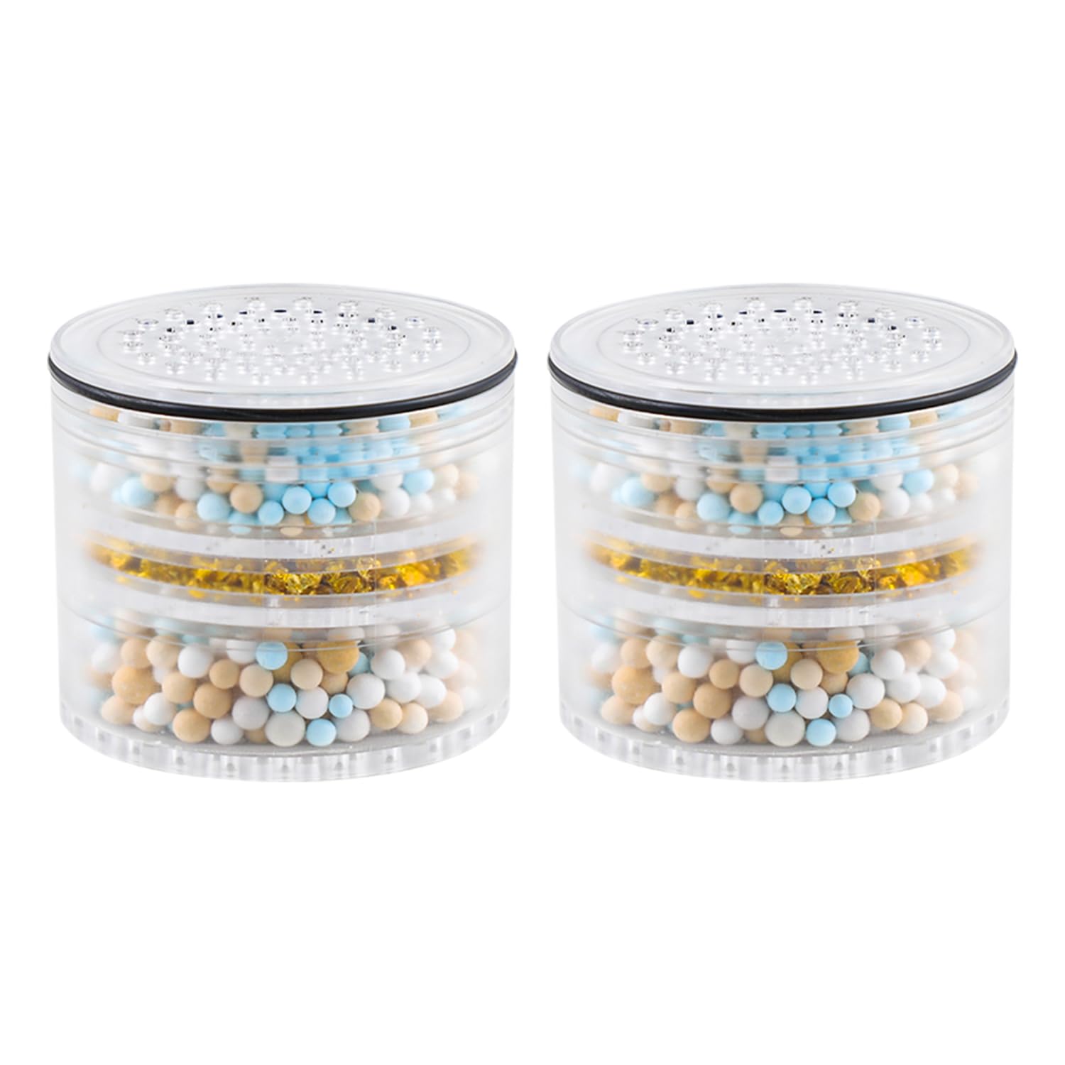 2 Pack Shower Filter Replacement for Rainfall Shower Head, Hard Water Replacement Filter Removes Chlorine and Harmful Substances to Help Improve Skin and Hair Health