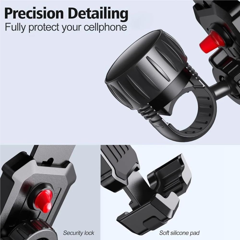 Support Universel De Téléphone Vélo Portable pour Moto Et Scooter pour Smartphones 4.7 À Pouces