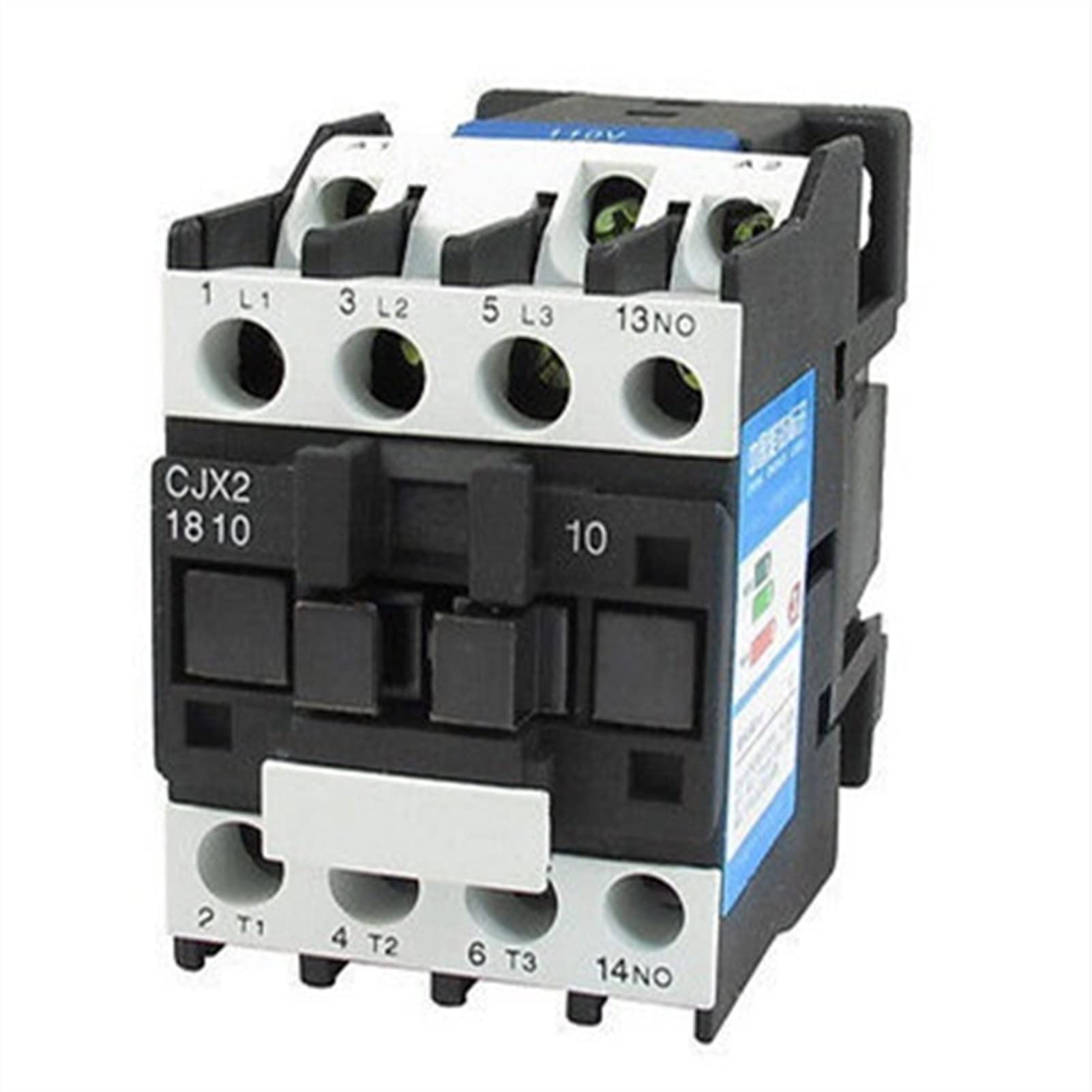 LKPEHTAGN Contactor CJX2-1810 3 Pole 35mm DIN Rail Mount AC Contactors One No. 110V Coil 32a Industrial Electrics Replacement