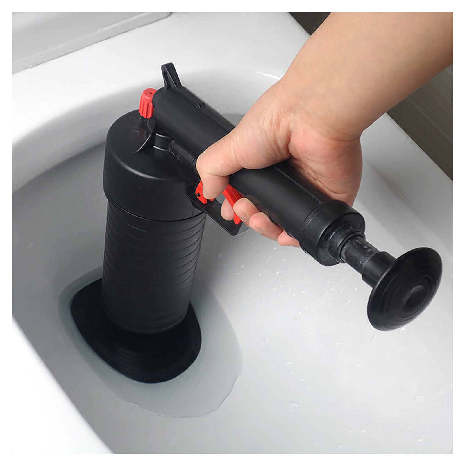 Desatascador de Inodoro, desatascador de desagües de Aire, Bomba desatascadora de Alta presión para fregaderos, inodoros, baños, duchas, lavabos, bañeras y tuberías obstruidas de l