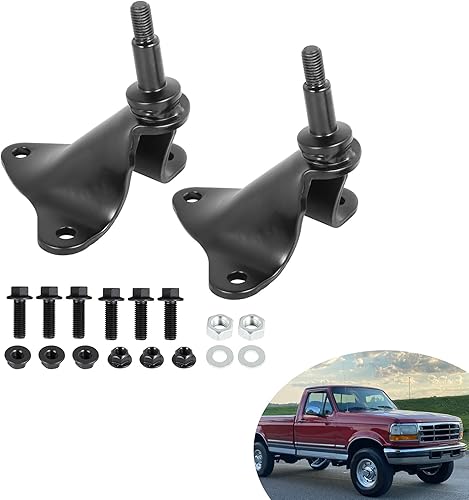 munirater Juego de 2 soportes de montaje de amortiguador superior trasero de repuesto para camioneta F250 80-97