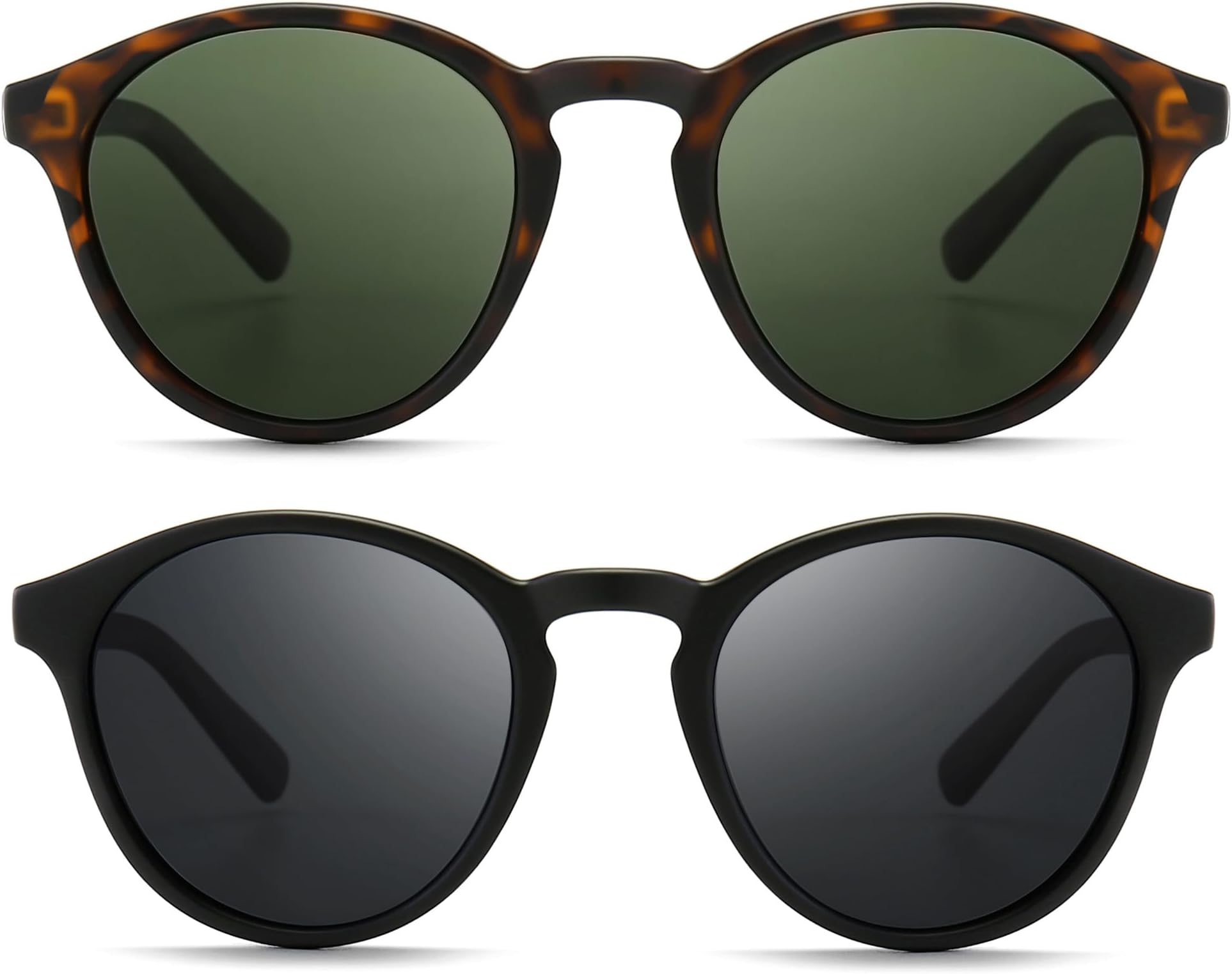 Classic Vintage Round Polarized Sunglasses for Women Men Retro Style UV400