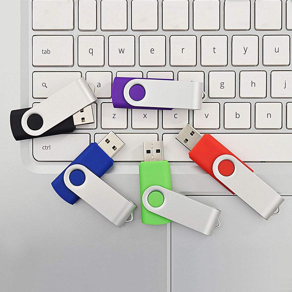 USB Flash Drive, Aiibe 32GB USB Stick Flash Drive 32 GB 3 Pack USB 2.0 Memory Stick USB Key Thumb Drive with Lanyards (64G, Red/Blue/Green) - Image 8