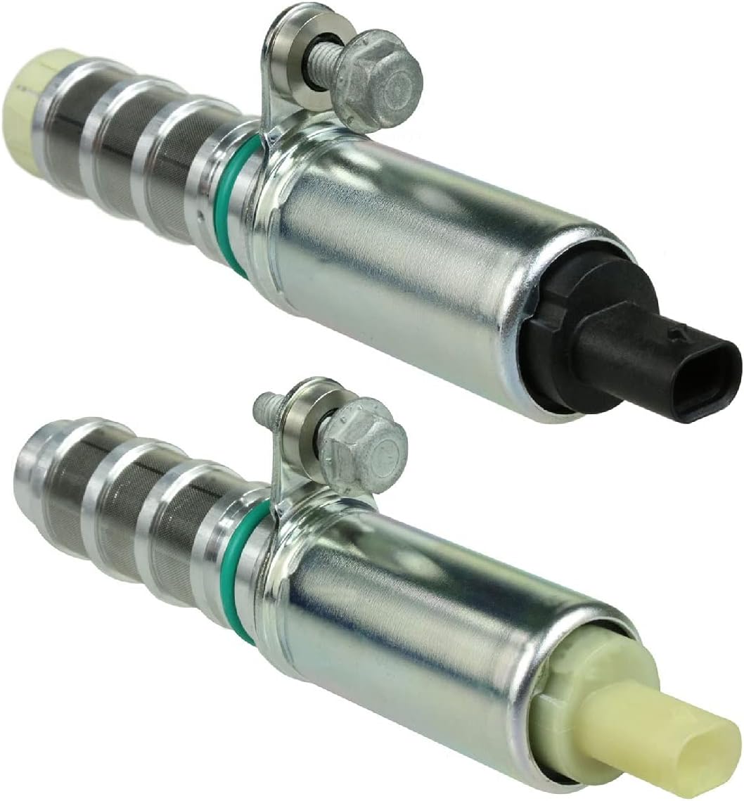 Exhaust with Black Connector Intake with White Connector, pack of 2 Camshaft Position Solenoid Timing actuator L4 2.0L 2.5L Oil 12662737 12662736 Control Valve Compatible with 13-16 Regal ATS