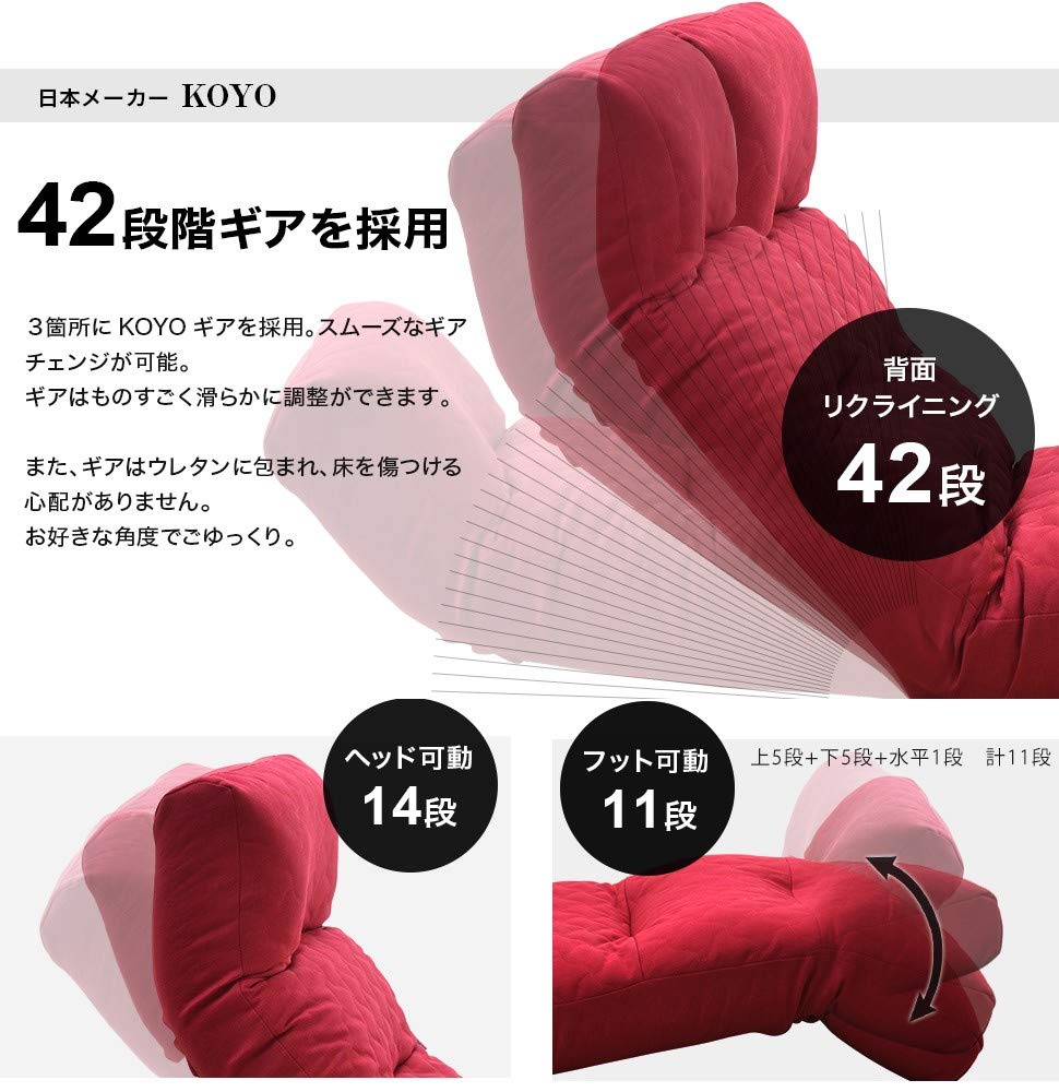 Amazon｜セルタン 座椅子 和楽の月 上下タイプ キルティングタイプ 全