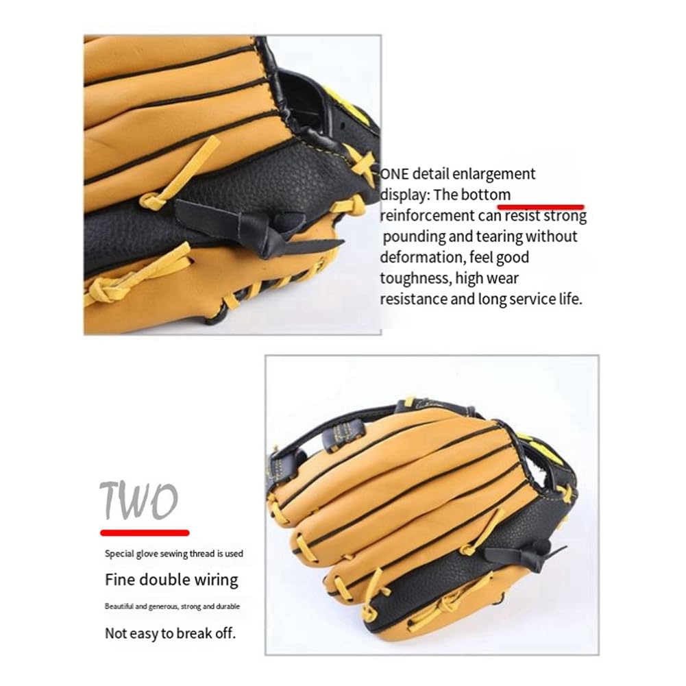 1 de baseball double couche en cuir de 11,5, convient pour les adolescents