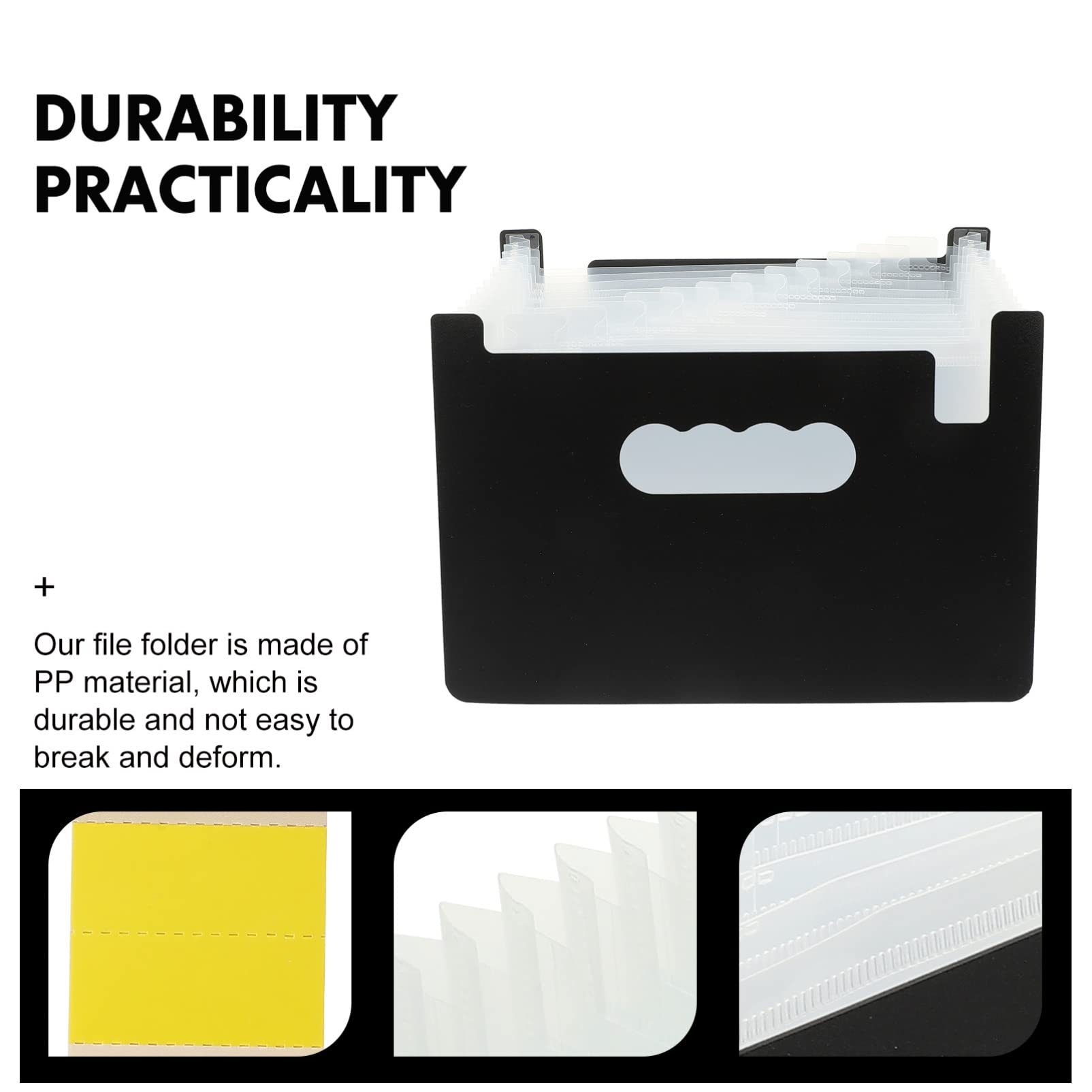 Operitacx A5 Expanding File Folder, A5 Folder Expandable Organiser Document Organiser - Image 2