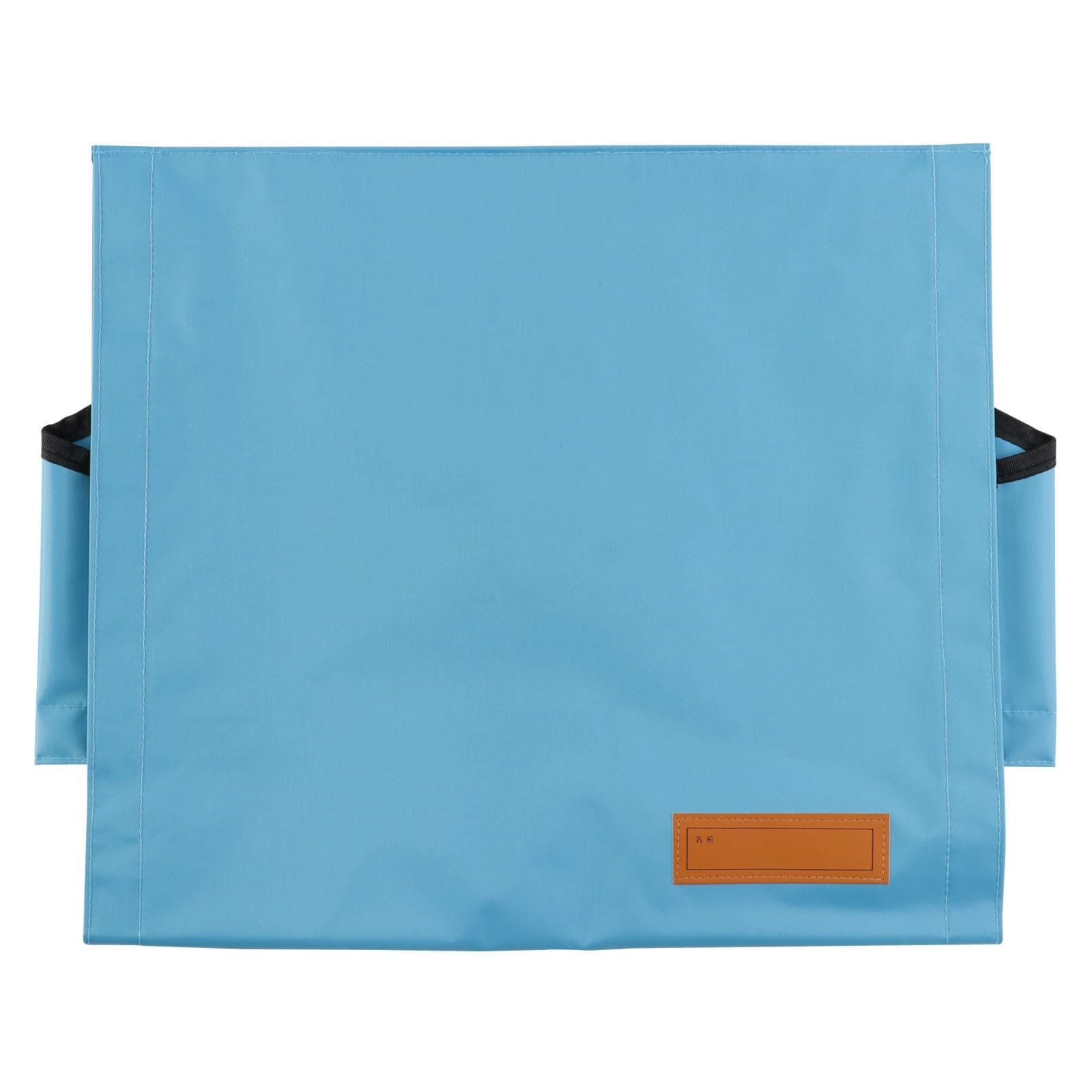 背もたれ防災頭巾カバー♡北欧花柄✖️くすみブルー♡小学校