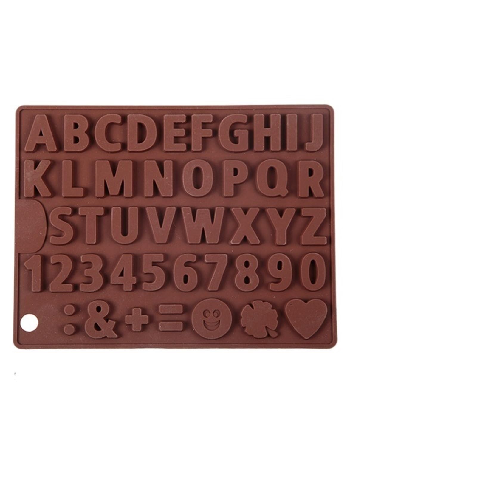 Juego de 3 moldes silicona for chocolate con 26 letras y números del alfabeto. Ideales for decorar galletas Para Repostería Y Postres