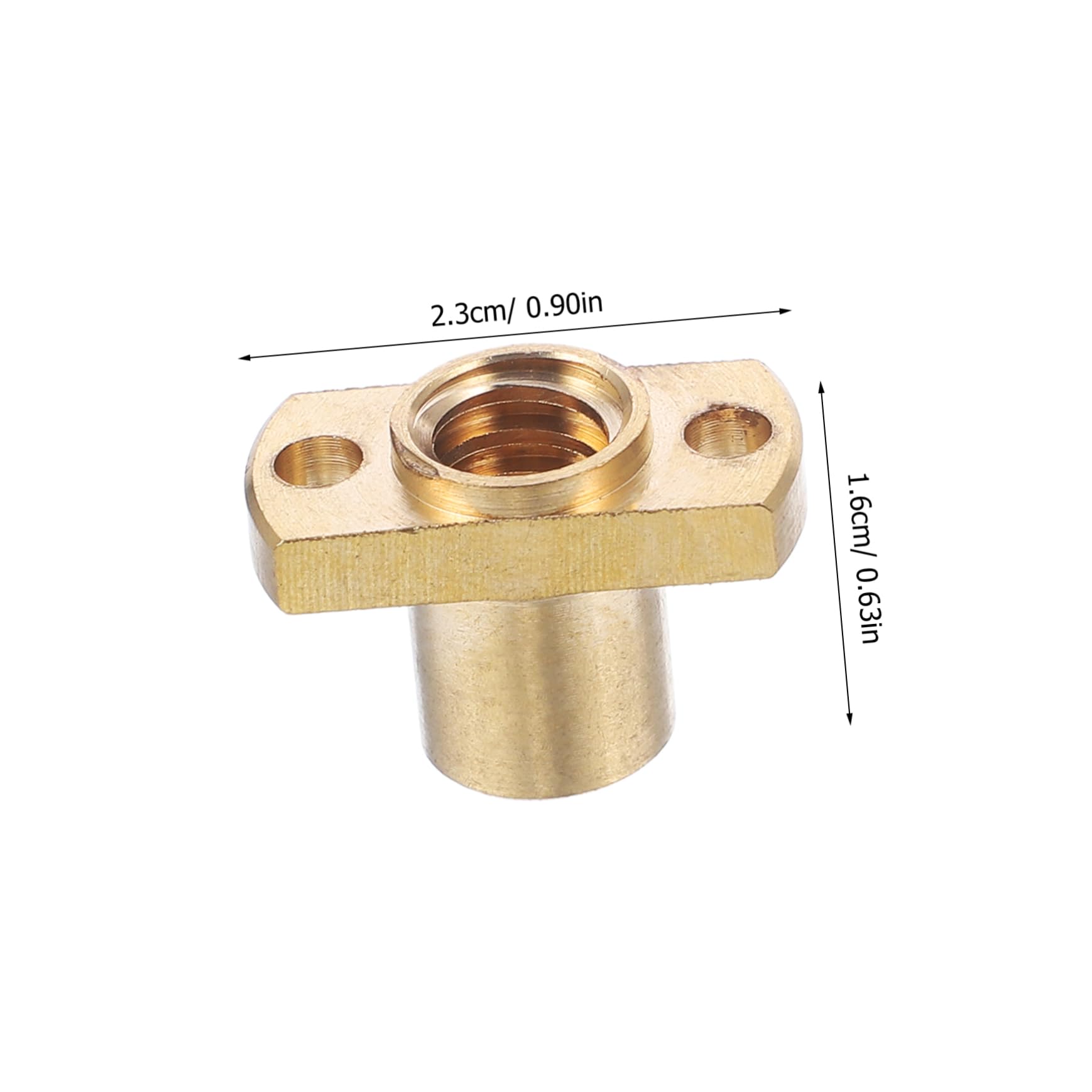 MUCKLILY 3D Printer Nut Kit T8 Nut T8 Screw Trapezoidal Nut Lead Screw Nut Precision Brass Easy Installation