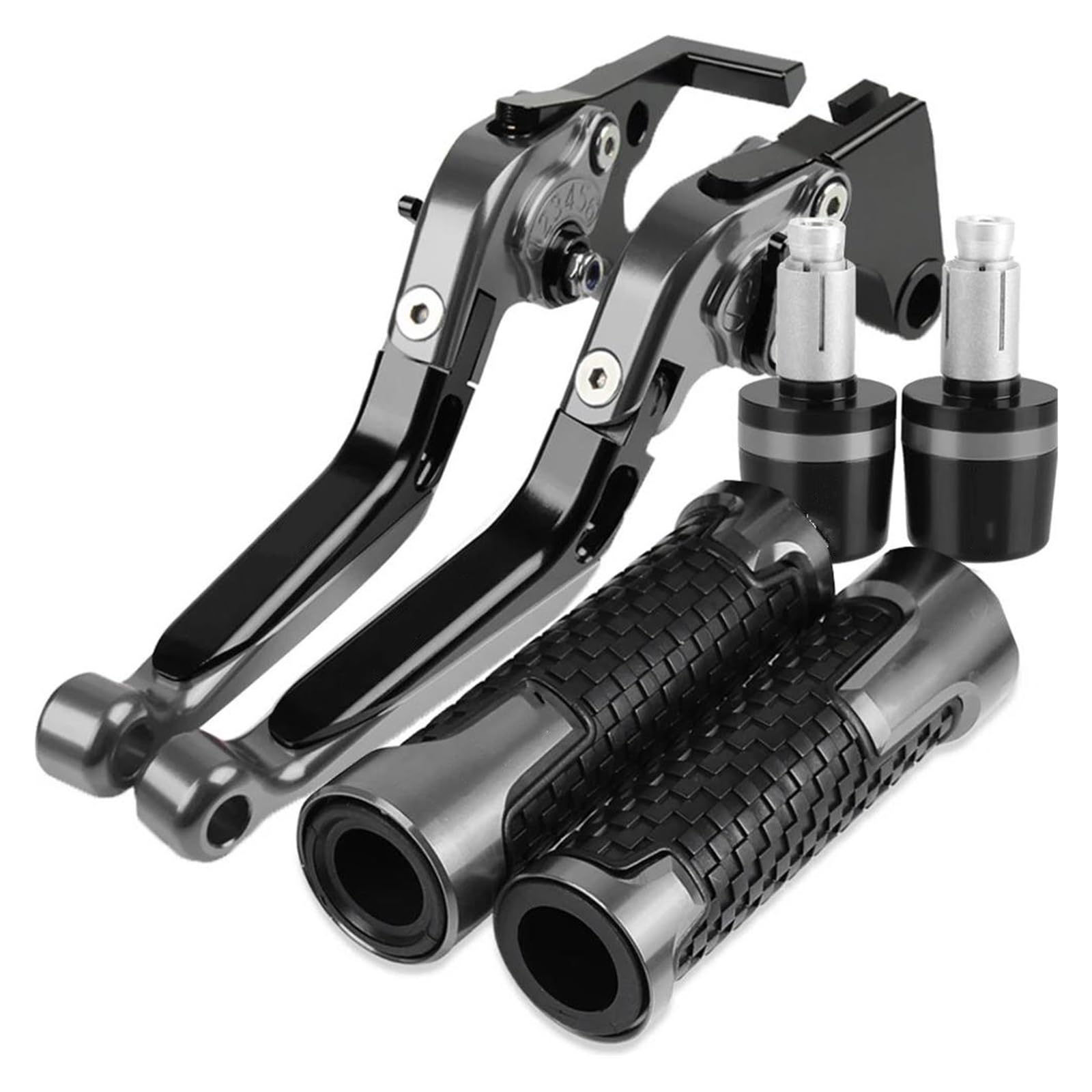 MRBVHGPKUT Motorcycle Brake Clutch for Africa Twin CRF1100L CRF 1100L 1100 L DCT 2020 2021 2022 Motorcycle Adjustable Brake Clutch Levers Handlebar Grips(A7)