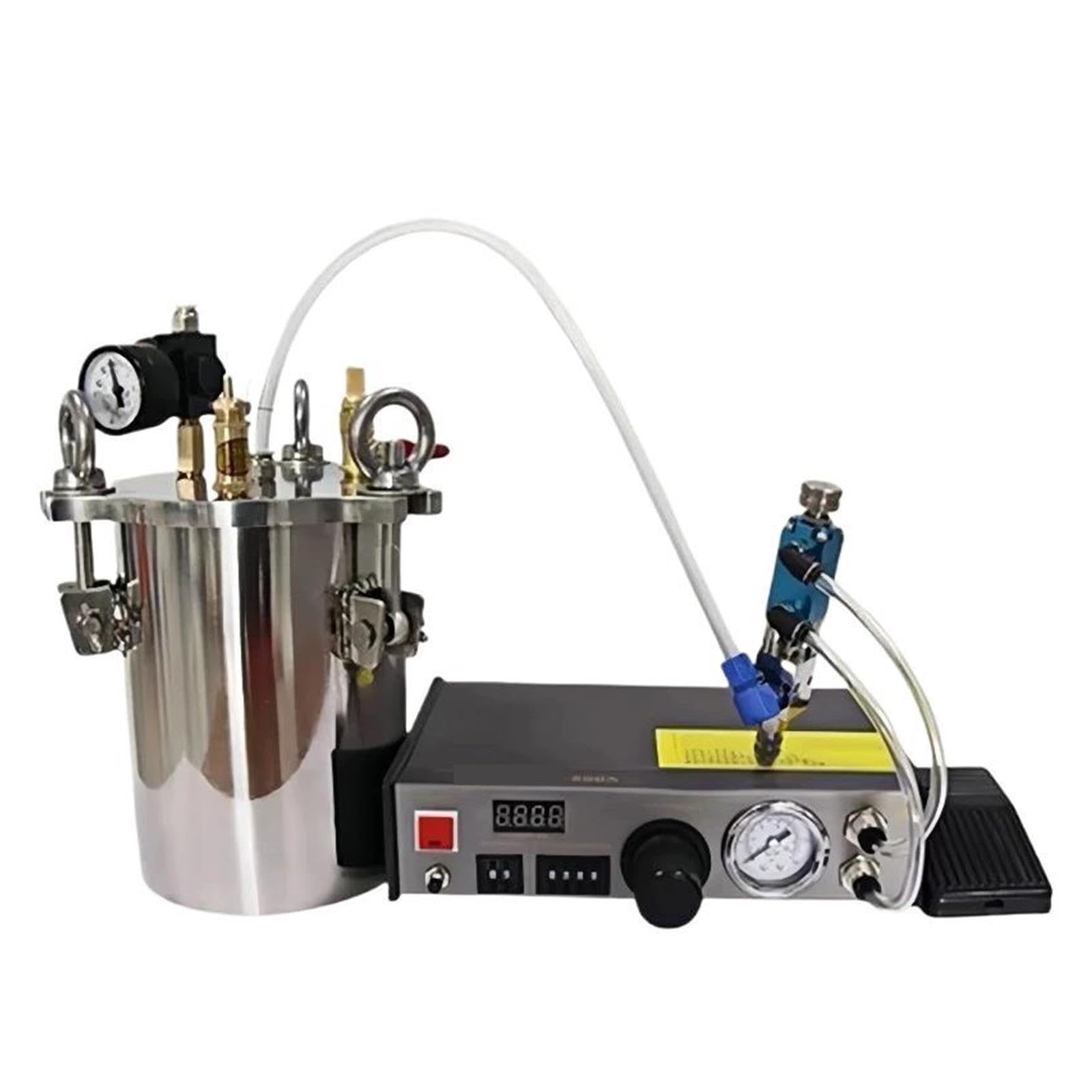 Serbatoio a Pressione for l'erogazione di Colla da 1L/2L/3L Distributore Automatico di Colla Adesiva siliconica Digitale for Resina epossidica, Serbatoio 1/2/3L(3L)