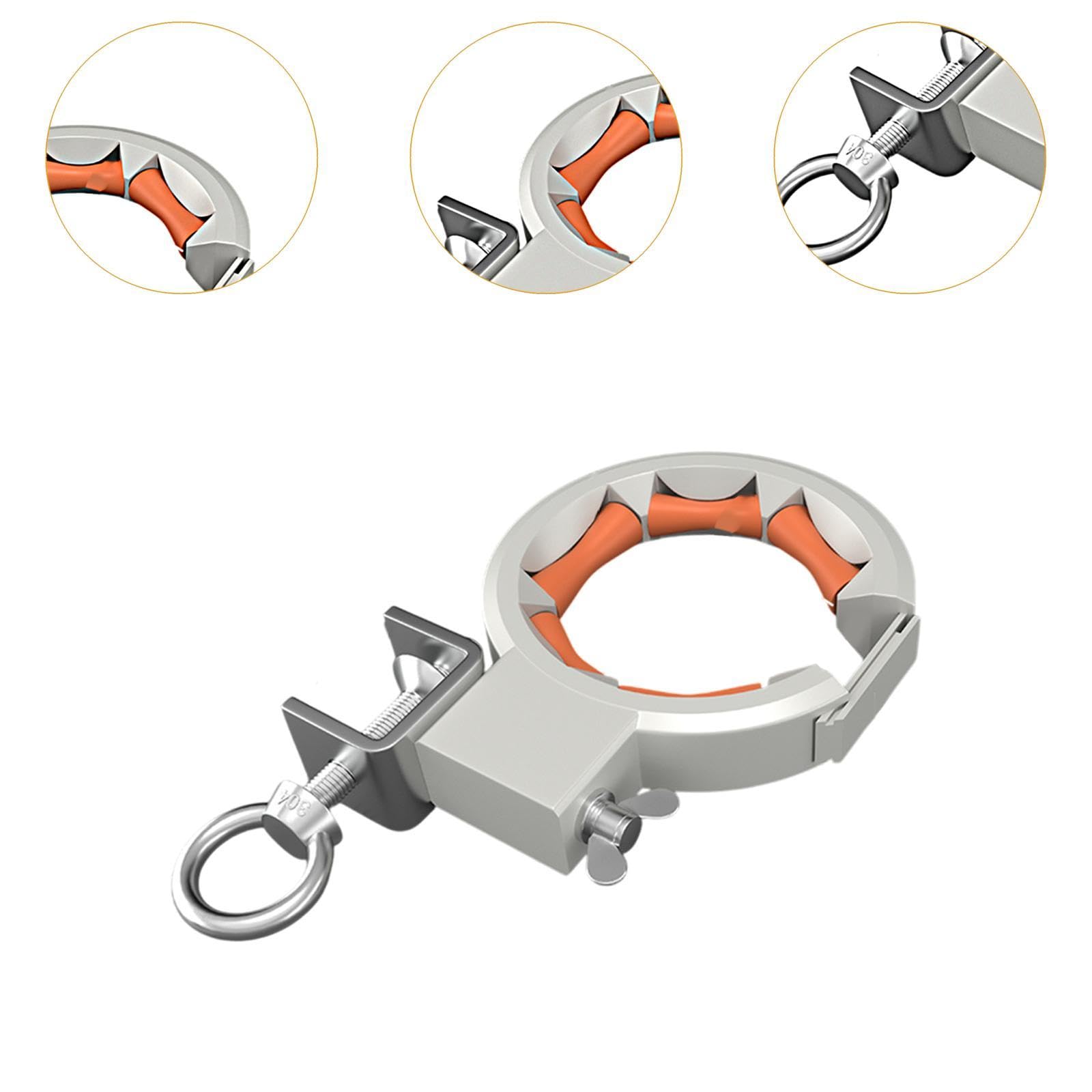 perfk Kabelzugrolle Profi-Set - Elektroinstallations-Ziehwerkzeug für effiziente Kabelverlegung - Robuste Ausführung Ideal für Renovierung & Neubau, Orange Und Silber, 2 Stücke
