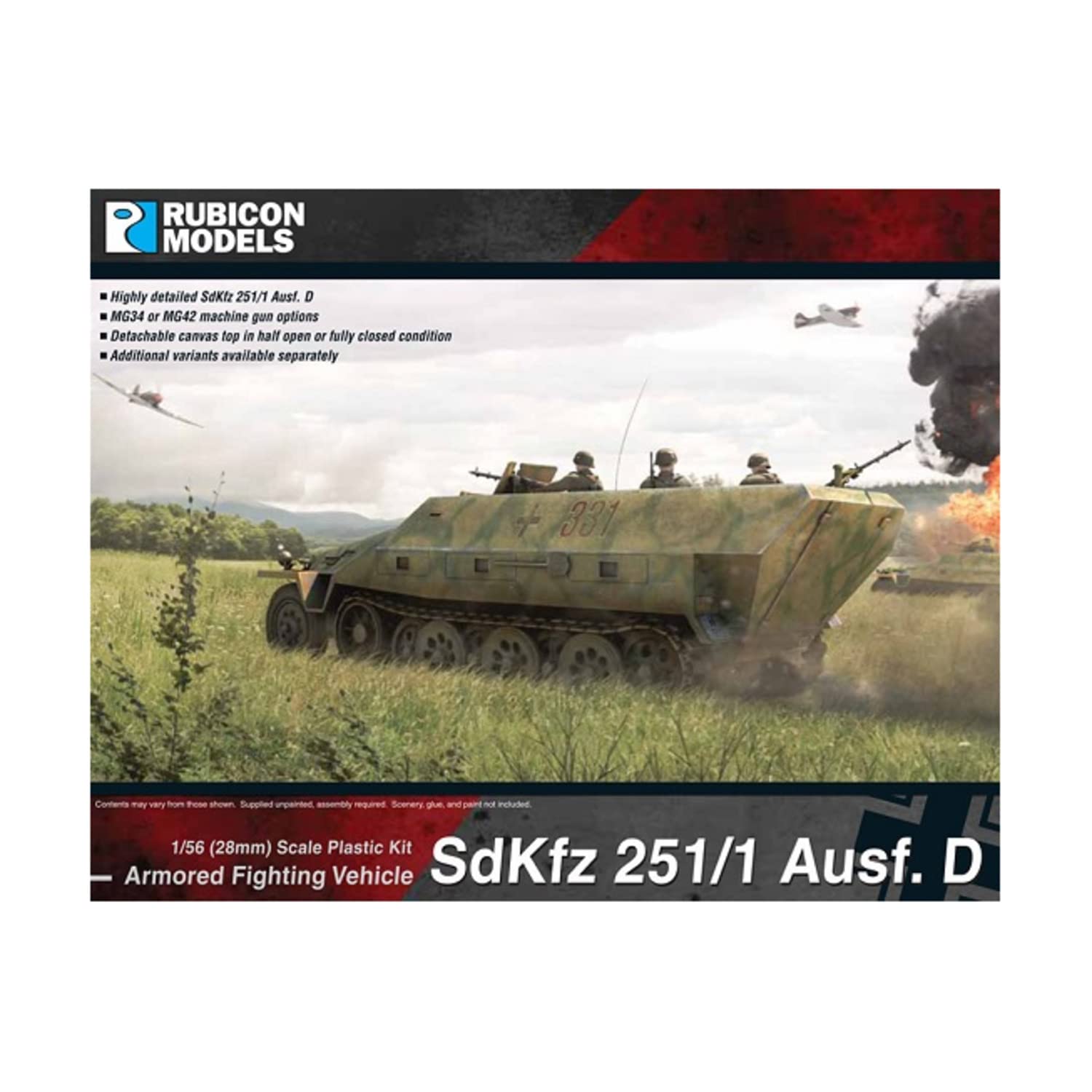 Rubicon Models 280018 Sdkfz 251/1 Ausf D 1:56 Plastic Model Kit
