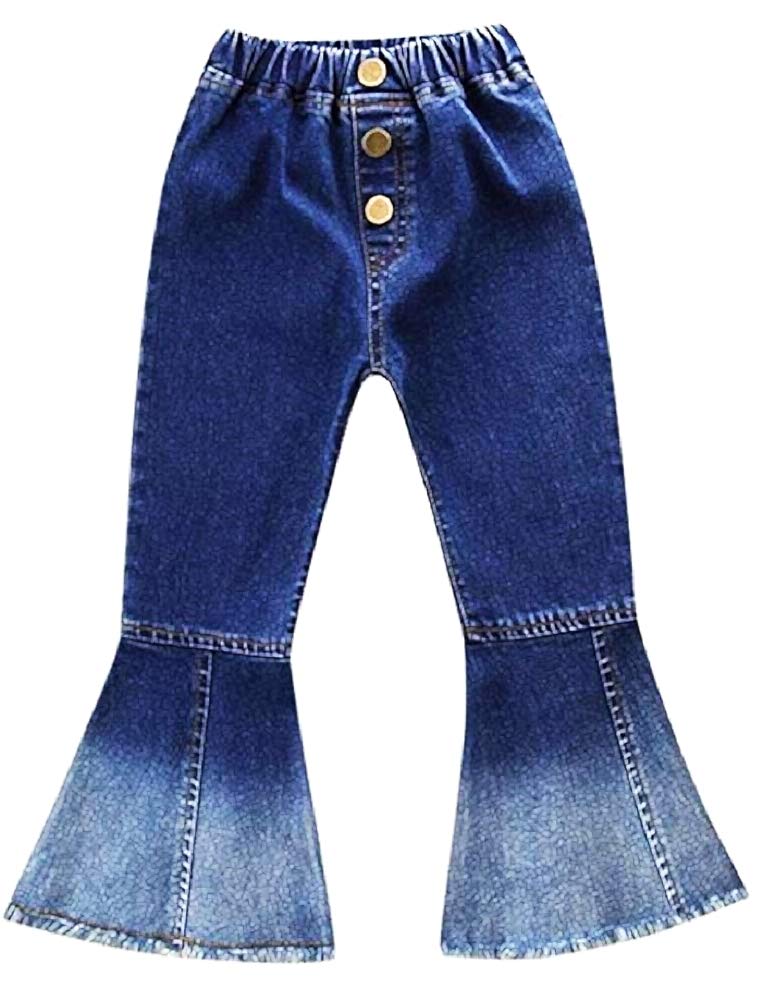 Pantalon Fille Jean Évasé Fille Denim Stretch - Patte D'Éléphant, Taille Élastique, 5-16 Ans Pantalon Patte D'éléphant Pantalon Fille Jean Évasé Fille Denim Stretch - Patte D'Éléphant, Taille Élastique, 5-16 Ans Pantalon Patte D'éléphant