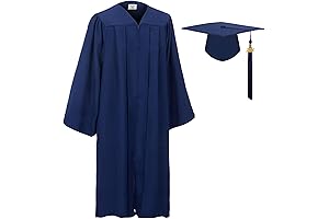 Navy Unisex Matte Graduation Cap and Gown Set: A Sophisticated Symbol of Academic Achievement