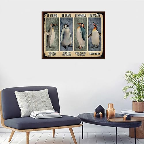 Miniatura 3 de Kits de pintura de diamantes para adultos, arte de diamante redondo completo 5D, bordado de punto de cruz, manualidades, pingüino, perfecto para