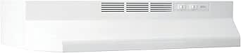 Broan-NuTone 413001 Non-Ducted Ductless Range Hood with Lights Exhaust Fan for Under Cabinet, 30-Inch, White