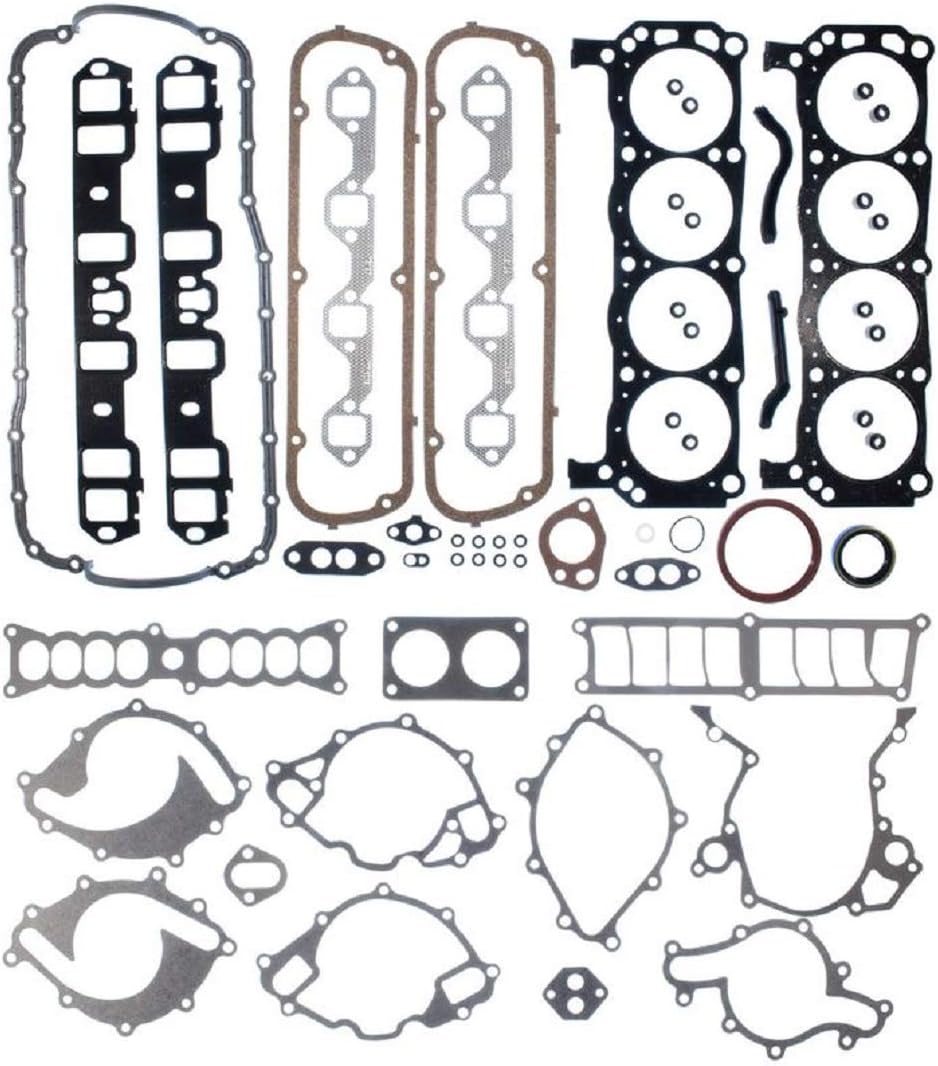 Engine Re-ring Kit compatible with Ford 302 HO 5.0 5.0L 1991 92 93 94 95 bearings gaskets rings
