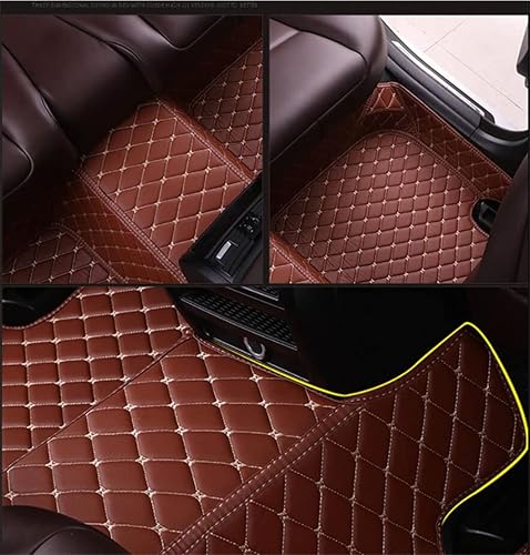 Miniatura 4 de JONGIA Alfombrillas personalizadas para el 98.6% de los sedanes, deportivos, SUV, rojo y negro, almohadillas de cobertura completa, forro de cuero