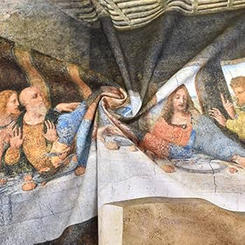 Amazon | パネル販売生地 絵画パネル生地 巾110cm×約60cm レオナルド