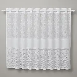 Cortina de Pia Renda Tulipa Branca – 0,80x1,50m