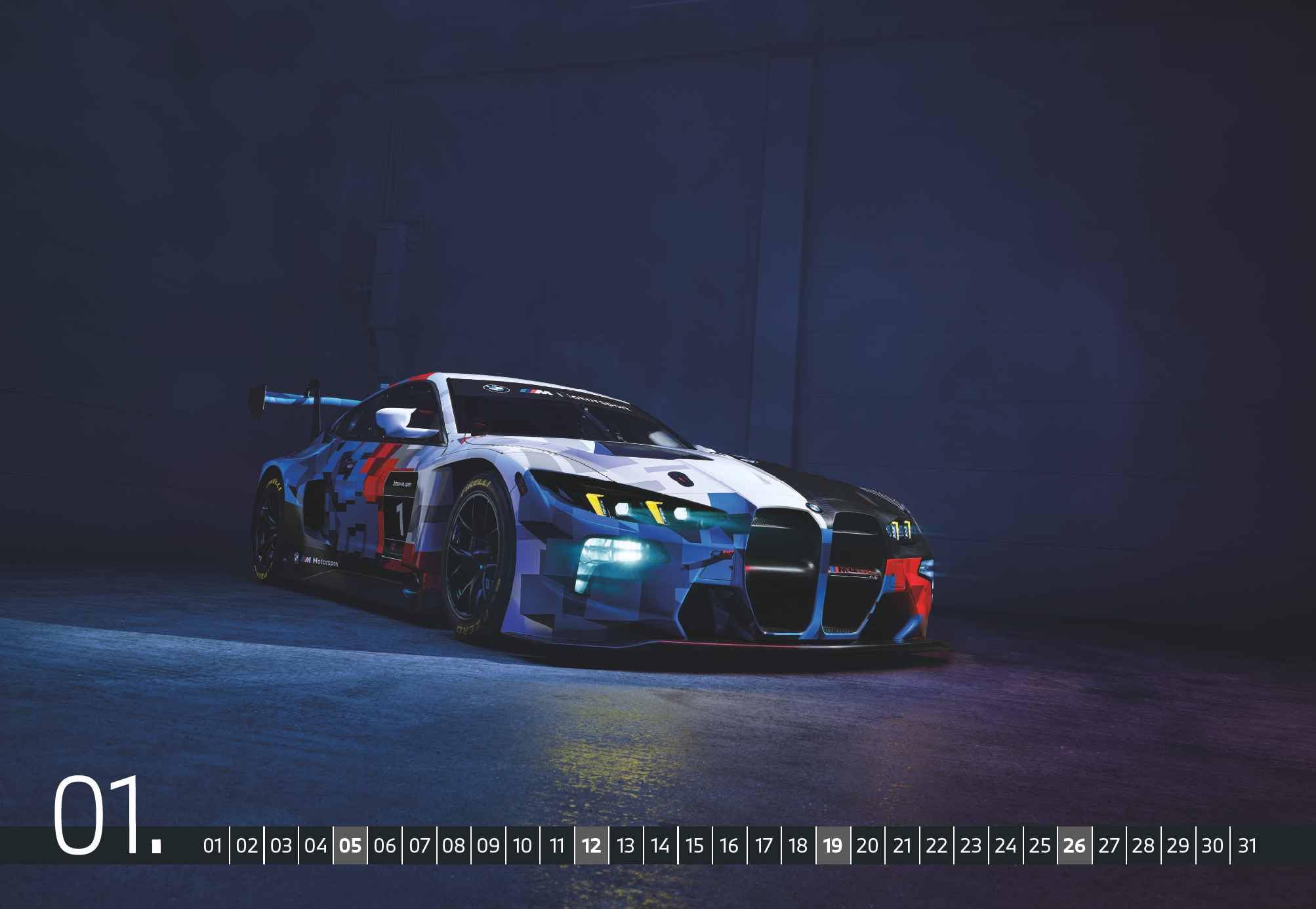 arti promotion, BMW M Motorsport 2025 Wall Calendar, 49.5 x 34.2 cm, Calendar with Rapid Images of the BMW Motorsport Forge - Image 2