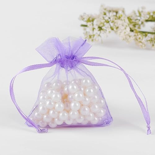 Miniatura 257 de Dealglad 100pcs Drawstring Organza bolsas de joyería caramelo para fiestas, casamientos, regalos Negro