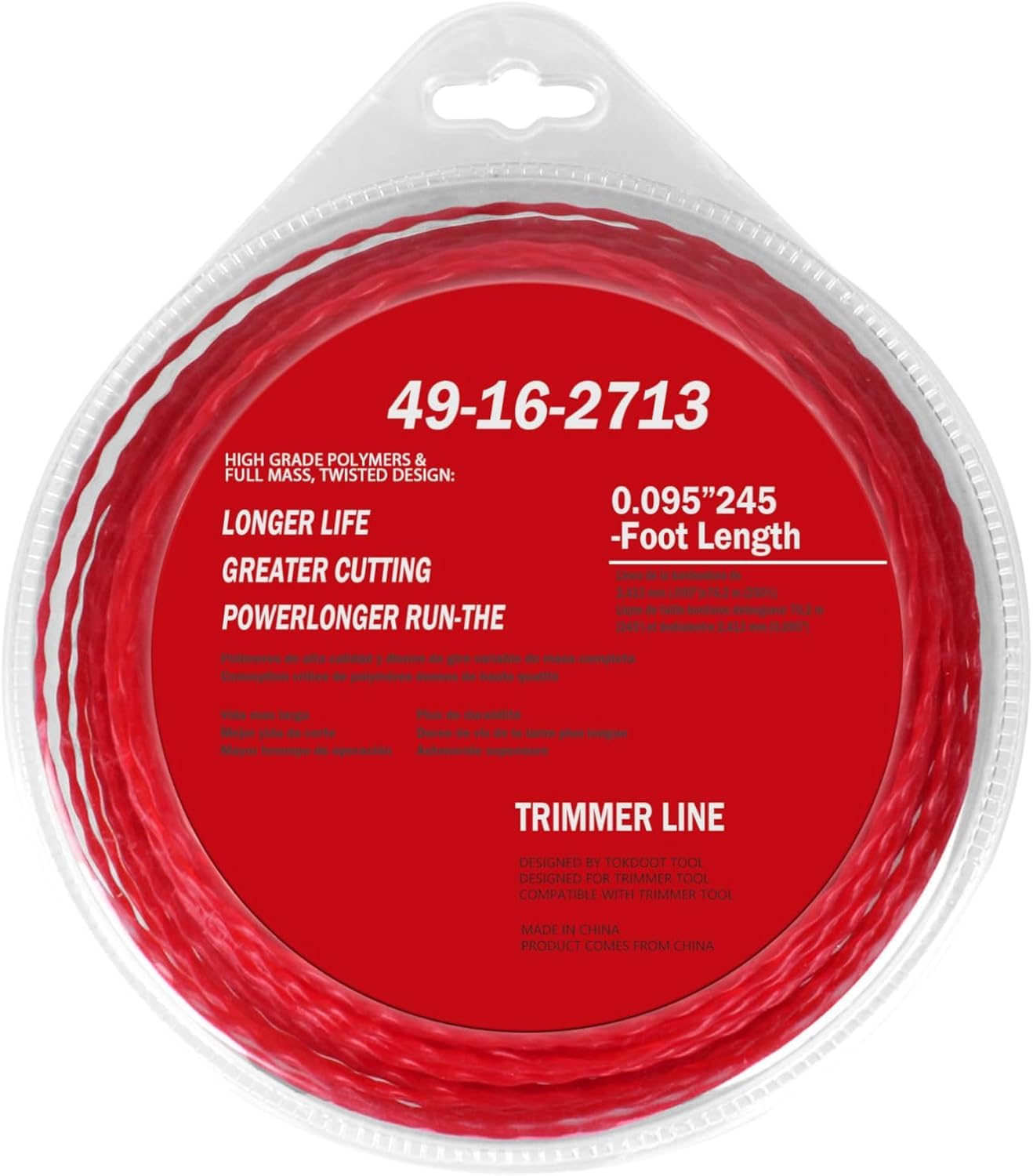 Rawolp 49-16-2713 Square Trimmer Line 0.095