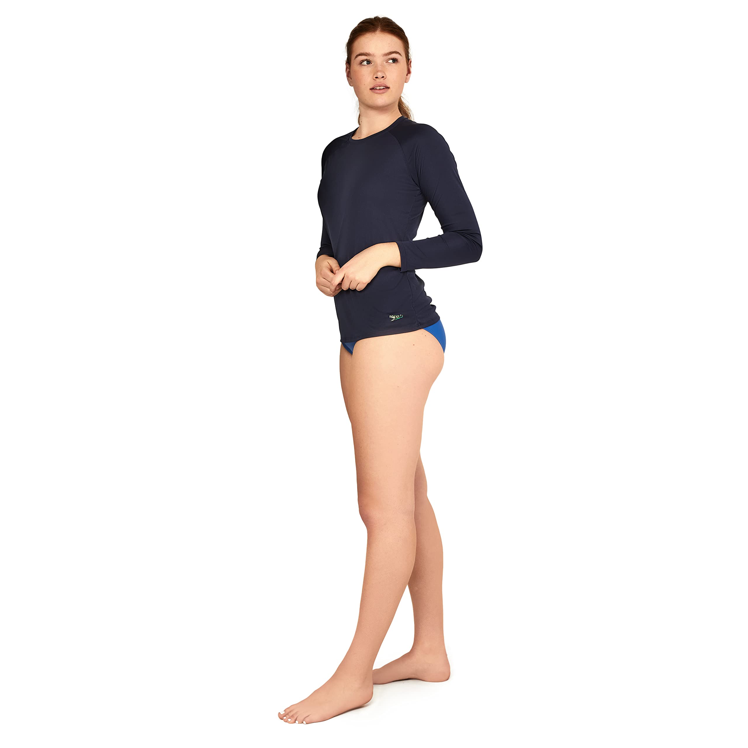 Speedo UV Swim Shirt Long Sleeve Rashguard Camisa de protección de Sarpullido Mujer (Pack de 1)