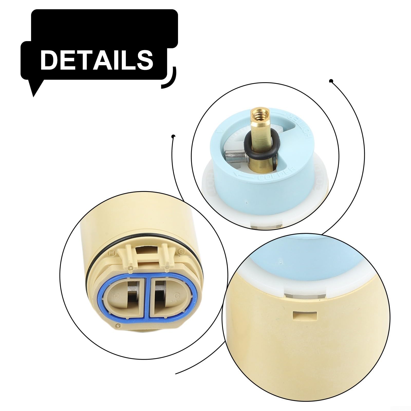 Cartuccia Ricambio Faucet RP73625 Valvola Controllo(two)