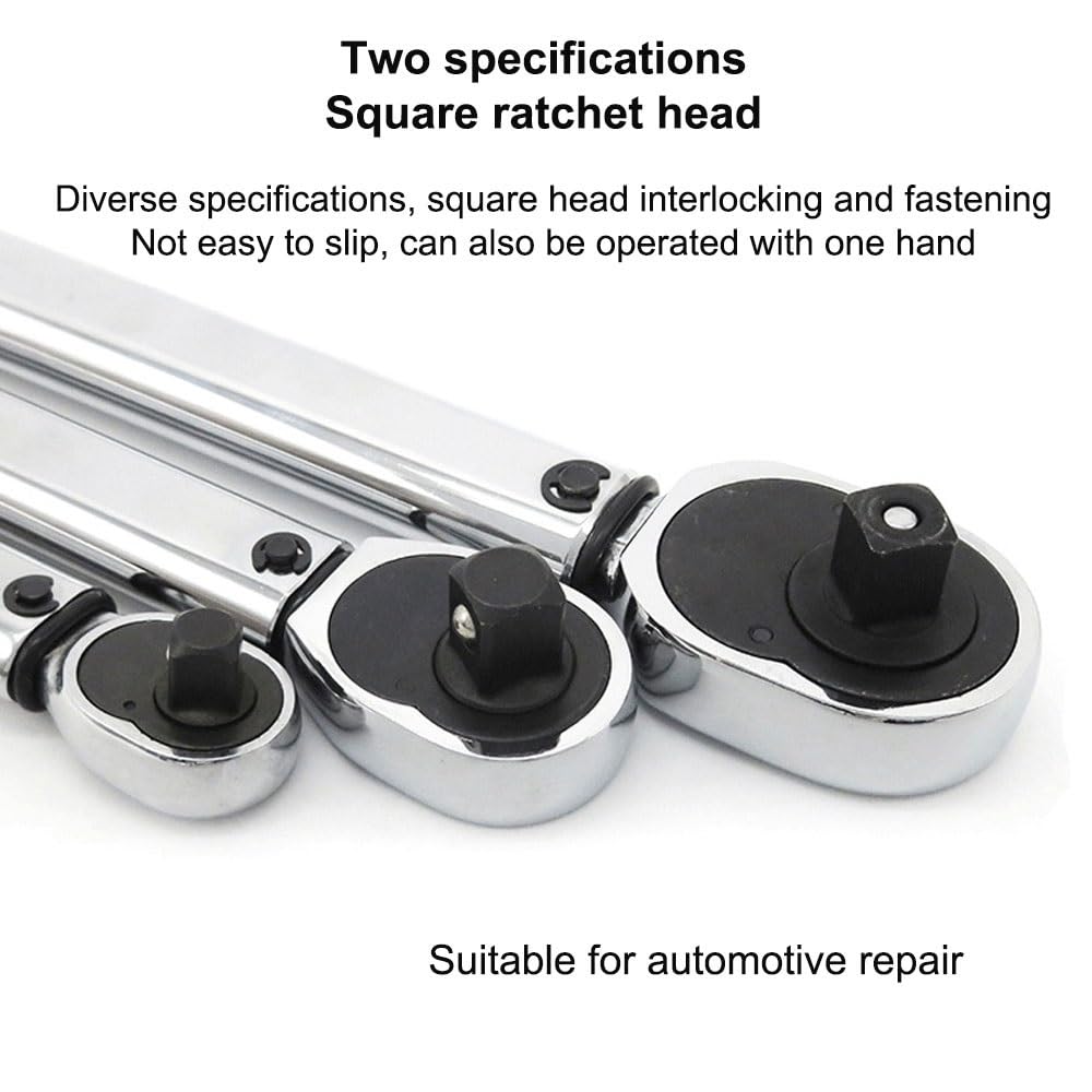 Telescopic Ratchet Klucz dynamometryczny 3/8 1/2 cala 19-210 N.m Kwadratowy klucz naprawczy z grzechotką Kluczowe narzędzia ręczne Klucze dynamometryczne(28-210 N.m)
